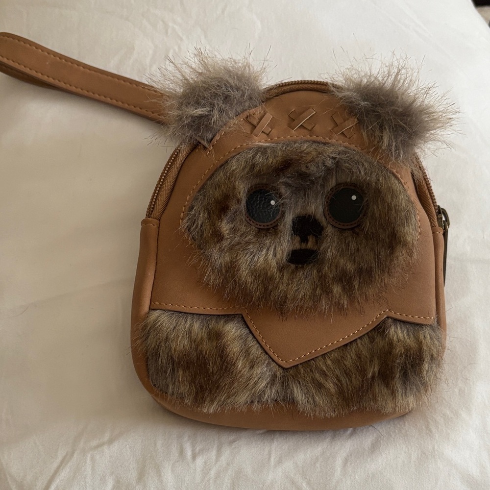Star Wars Tan and Brown Furry Kids Bag